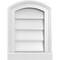 Ekena Millwork Arch Top Surface Mount PVC Gable Vent: Functional, w/ 2"W x 2"P Brickmould Sill Frame, 12"W x 16"H GVPAR12X1603SF - alternate 1
